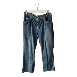 Old Navy Blue Jeans Line Cropped Style Size 12